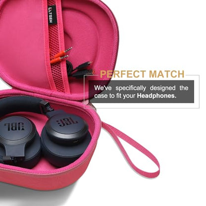 Case for JBL Tune 770NC/510BT/720BT/520BT/670NC/520C Headphones Rose | Hard Carrying Travel Case for JBL Live 770NC/670NC/680NC/780NC Headphones - color: Rose Red