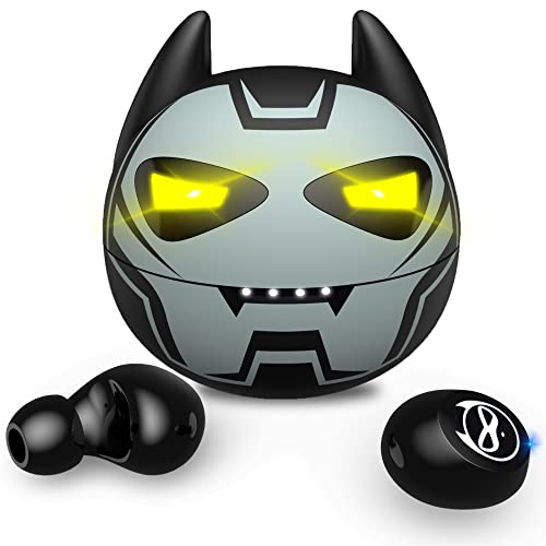 Gray Wireless Bluetooth 5.0 Earbuds, B88-1, IPX5 Waterproof, 36H Playtime, Built-in Mic, LED Display, USB-C, for Kids, Boys, Adults, Gaming - color: Gunmetal‑Hero