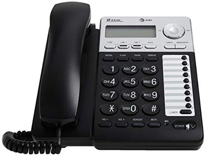 AT&T ML17929 2-Line Corded Telephone, Black (Pack of 2) - size: One Size (Pack of 2)