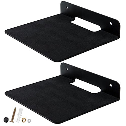 Small Wall Shelf, Speaker Wall Mount Shelf for Bluetooth Speakers, 2 Pack - color: 2 Pack