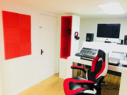 PORTABLE MINI VOCAL BOOTH, Red