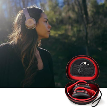Headphone Case for Picun B8 P26/ for Beats Solo 4, Studio Pro, Solo3, Studio3 On-Ear Headphones More Foldable Bluetooth Wireless Headset (Extra Large) - Black - color: Black