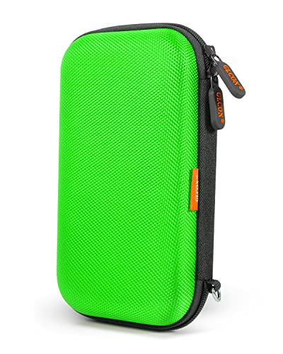 Power Bank Storage Case – GLCON Hard EVA Protective Travel Case | Small Electronic Carrying Pouch for Hard Drive, Cell Phone, Charging Cable, External Battery, Earbuds (Light Green) - color: Light Green