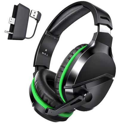 WolfLawS Wireless Gaming Headset with Mic for Xbox Series X|S Xbox One PS5 | 60H Playtime, Low Latency Bluetooth Headphones, Noise Cancelling Microphone, Lightweight Design for PC Mac Switch