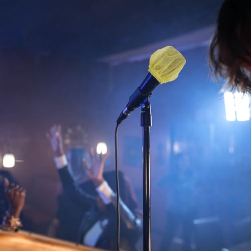 UPKOCH 200Pcs Disposable Non Woven Microphone Protective Sleeves Breathable and Splash Covers for Noise Reduction Compatible with Microphones for Ktv Recording