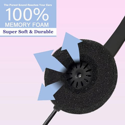 Ear Cushions for Plantronics Headset Replacement Earpads Foam Ear Pad