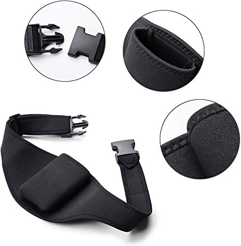 2 Pack Mic Belt for Fitness Instructors,Vertical Microphone Transmitter Carrier Belt for Fitness Class,Public Speaking,Theatre,Pilates Teachers,Spin Yoga - color: 2 PACK-Full Black