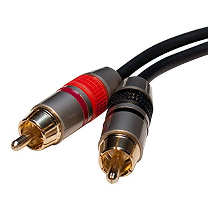 Seismic Audio SAXFRM-2x10 Dual XLR Male to Dual RCA Male 10' Patch Cable - 10' Cord - size: 10 Foot