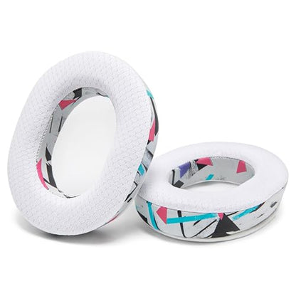 WC Freeze Rig 600/700/800/900 - Cooling Gel Earpads for RIG 600 Pro, RIG 700 HX, RIG 800 Pro, RIG 900 Max by Wicked Cushions - Boost Comfort, Thickness, & Sound Isolation for Epic Gaming | 90's White - color: 90's White
