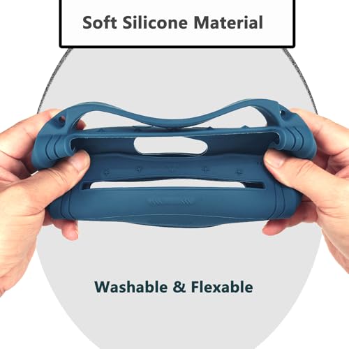 JCHPINE Silicone Cover and Carrying Case for JBL Flip 7 Portable Speaker - color: Blue