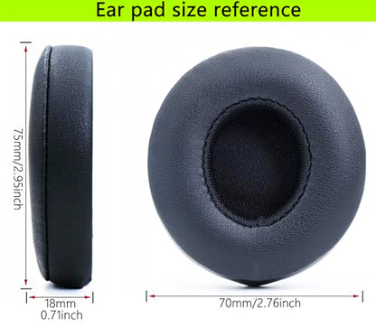Replacement Ear Pads Compatible with Beats Solo 3.0 Wireless Black - color: Black
