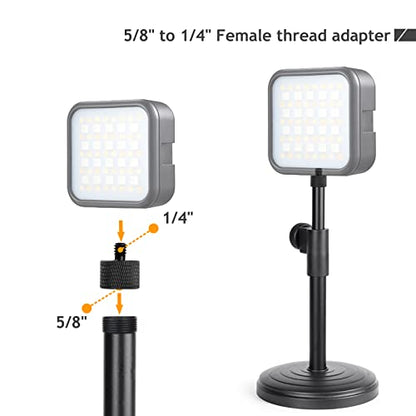 5/8 to 1/4 Adapter, Mic Thread Adapter 5/8" Female to 1/4" Male for Mic Stand, Camera Monitor, Tripod, Microphone Holder 2 Pack - size: 1/4 2pc