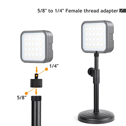 5/8 to 1/4 Adapter, Mic Thread Adapter 5/8" Female to 1/4" Male for Mic Stand, Camera Monitor, Tripod, Microphone Holder 2 Pack - size: 1/4 2pc