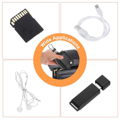 HARFINGTON Earbuds Cases, Earphone Case Holder, PU Leather Ear Buds Case Zipper Organizer Small with Mesh Pocket for USB Cable, Wireless Wired Earphones, Black - color: Black