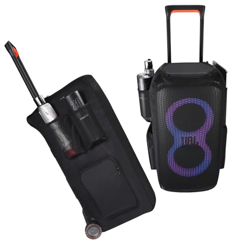 Speaker Cover for JBL PartyBox Stage 320/330, Protective Case | Fits Stage 320/330 (310 slightly loose). Heavy-duty polyester, water-resistant. no sound loss. Pockets for mic, cables