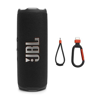 JBL Flip 7 Portable Bluetooth Speaker, Waterproof and Drop-Proof - Black | Up To 16 Hours Playtime, IP68 Dustproof Build, Clip-On Loop, USB C Lossless Audio, Links With Other Speakers For Outdoor Use - color: Black