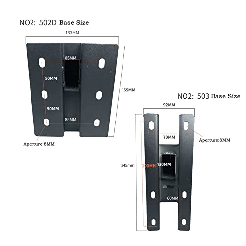 Entertainment Center Shelves Lengthened and Thickened Speaker Wall Mount Bracket Can Be Rotated And Can Be Adjusted To Tilt The Speaker Mounting Bracket Suitable for DVD players, cable boxes ( Color : - color: Brass