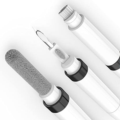 Dual-Brush Earbud Cleaning Pen | 4-in-1 Pro Kit for Precision & Durability, Tool Compatible with Airpods, Galaxy Buds, All Wireless Headsets -Black - color: Black