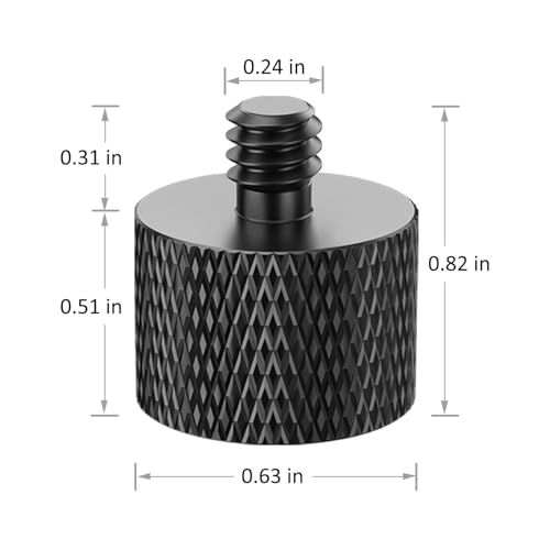 Mic Stand Adapter 5/8 female to 1/4 male Screw Adapter Mic Thread Screw for Microphone Stand Mic Mount 8 Piece by Rigych - color: 5/8 - 1/4