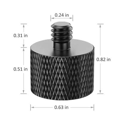 Mic Stand Adapter 5/8 female to 1/4 male Screw Adapter Mic Thread Screw for Microphone Stand Mic Mount 8 Piece by Rigych - color: 5/8 - 1/4