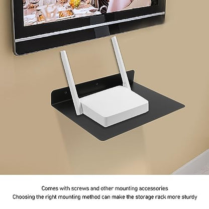 Thickened Proof Metal Wall Mount Shelf for AV Devices - Single Floating Shelf for Audio, Projector, Gaming Systems, Streaming Devices