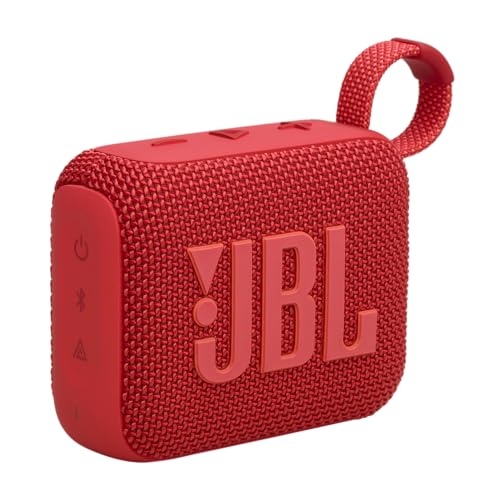 JBL Go 4 - Ultra-Portable, Waterproof and Dustproof Bluetooth Speaker, Big JBL Pro Sound with Punchy bass, 7-Hour Built-in Battery, Made in Part with Recycled Materials (Red) - color: Red