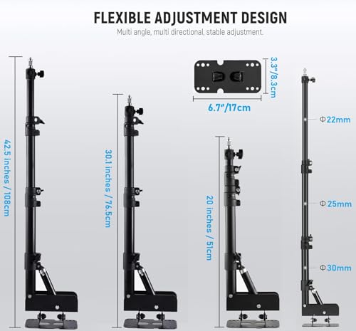 Microphone-Ceiling-Holder,Telescoping Mic Wall-Mount Boom Arm for Blue Yeti USB Nano Snowball and Logitech G Yeti-Orb,Yeti GX Microphones Gaming Podcast Streaming