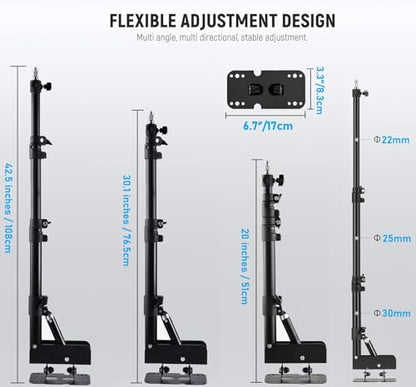 Microphone-Ceiling-Holder,Telescoping Mic Wall-Mount Boom Arm for Blue Yeti USB Nano Snowball and Logitech G Yeti-Orb,Yeti GX Microphones Gaming Podcast Streaming