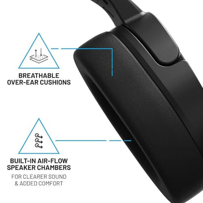 4Gamers Panther Over-Ear Gaming Headset Compatible with PS4/PS5, Xbox, Switch, PC with Flexible Mic, 3.5mm Jack, 1.5m Cable- Lightweight, Comfortable and Durable