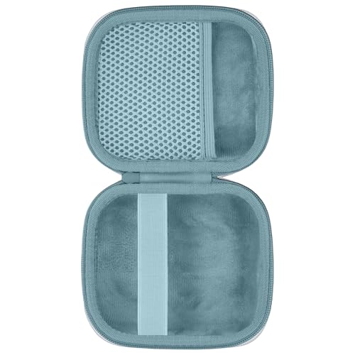 for Bose New SoundLink Micro 2nd Gen Speaker Protective Case, Blue | EVA Hard Shell, Soft Velvet Lining, Durable Wrist Strap, Portable Travel Bag with Carabiner, Mesh Accessory Pocket - color: Blue Case