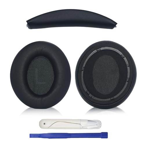Adhiper Earpads & Headband for Anker Soundcore Space Q45 Headphones,Black