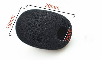 12 PCS Lavalier Microphone Windscreen Foam Cover Lapel Mic Mini Windscreen Cover, Mini Size Foam Windscreen Cover Lapel Microphone Replacement Kit(7mm/0.27" diameter) - size: 0.28inch diameter for normal lavalier microphone