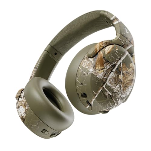 Skullcandy Crusher ANC 2 Wireless Headphones - Realtree Edge Colors Drab | Multi-Sensory Crusher Bass, Over-Ear Fit, Noise Cancelling, 60 Hours Battery, Working Out, Gym, Travel, Study, Music, Gaming - color: Realtree EDGE Drab