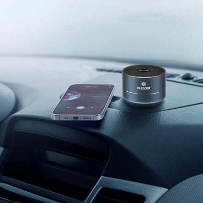 XLEADER Small Bluetooth Speaker, IPX6 Waterproof Shower Speaker - color: Black Blue