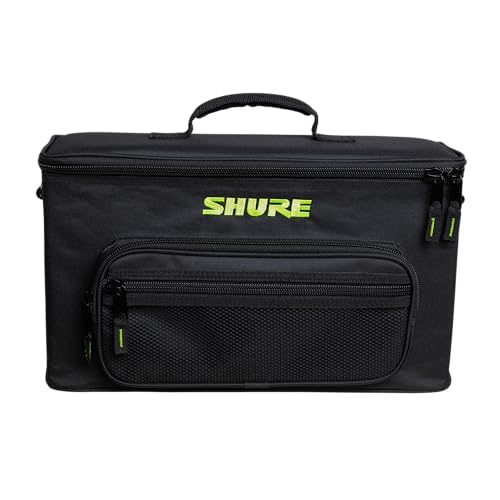 Shure by Gator Padded Carrying Bag that Holds Up to 2 Wireless Mic Systems; (SH-WRLSSCARRYBAG-2) - size: Gig Bag, style: Dual Wireless System