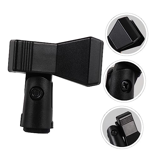 HANABASS 3PCS Microphone Clip Holder Adapter Durable Clothespin Style Mic Mount for Microphones