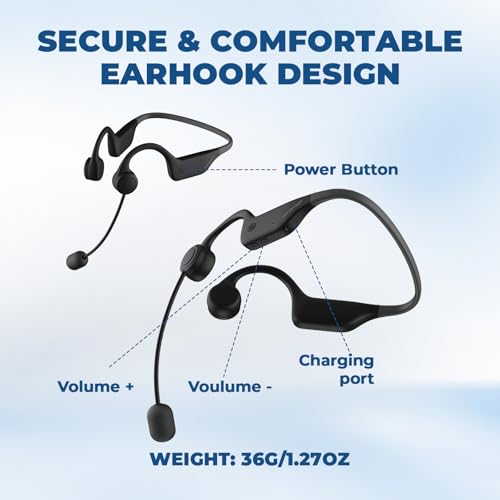 WinBridge Wireless Voice Amplifier with Ear-Secured Mic for Fitness & Tours