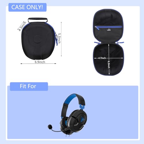 Tourmate Hard Storage Case for Turtle Beach Recon 50 PlayStation Gaming Headset - Travel Case for ASUS ROG Delta II/Delta S Core/Strix G/Delta S Animate/Pelta Gaming Headphones(Box for Sale)