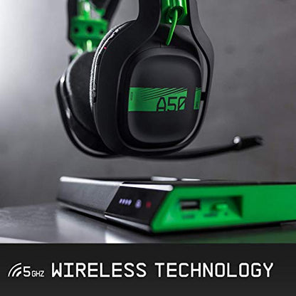 ASTRO Gaming A50 Wireless Dolby Gaming Headset - Black/Green - Xbox One + PC (Renewed) - style: Xbox One + PC
