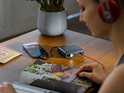 Audioengine D1 Desktop USB DAC and Headphone Amplifier, 32-Bit | Amp for PC, Mac, Gaming and Music - size: Desktop