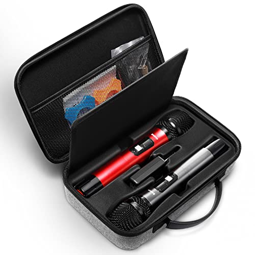 Bietrun Portable Microphone Storage Case Wireless Mics WXM 02/WXM 04/WXM 19/WXM19A/WXM 21, EVA Microphone Storage Case Compatible with JBL Wireless Two Microphone System, Case Only