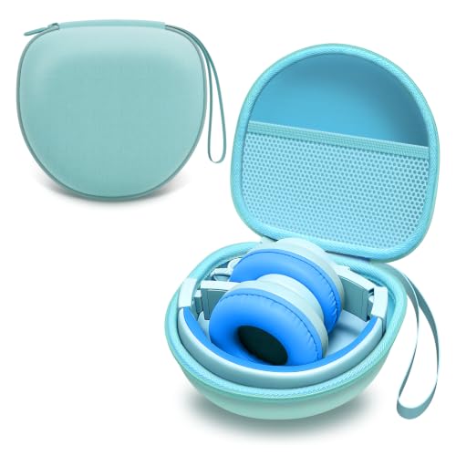 Kids Headphones Case for Folding Headphone, Mint Green (Case Only) | Compatible with iClever BTH12/HS19/BTH26/JoySpark-T5/Candy Bila BH03/EarFun/IMYB/MIDOLA MD-B01/noot Products Kids Headphones - color: Mint Green