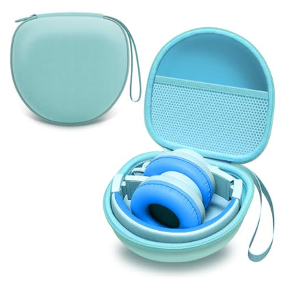 Kids Headphones Case for Folding Headphone, Mint Green (Case Only) | Compatible with iClever BTH12/HS19/BTH26/JoySpark-T5/Candy Bila BH03/EarFun/IMYB/MIDOLA MD-B01/noot Products Kids Headphones - color: Mint Green