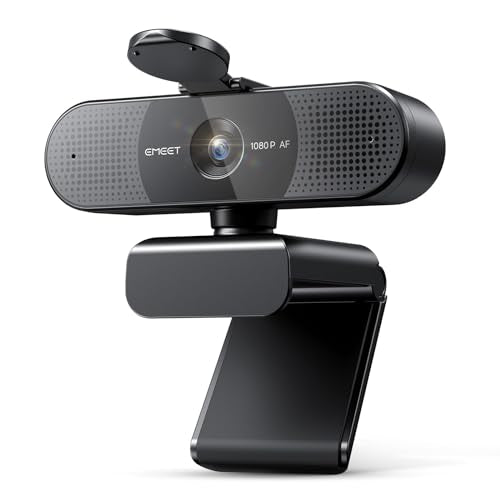 EMEET C960 AF 1080P Webcam for PC, Autofocus, 73° View Angle | Computer Camera w/Privacy Cover and Microphone, Plug and Play USB Webcam for Video Calling/Zoom/Teams/Google Meet - style: 1080P AF