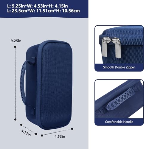 Carrying Case for Blue Tees Golf Player+, Player Pro GPS Speaker | Hard EVA Shell, Shockproof, Water Resistant, Scratch Resistant, Mesh Pocket for Charging Cable & Accessories, Blue - color: Blue