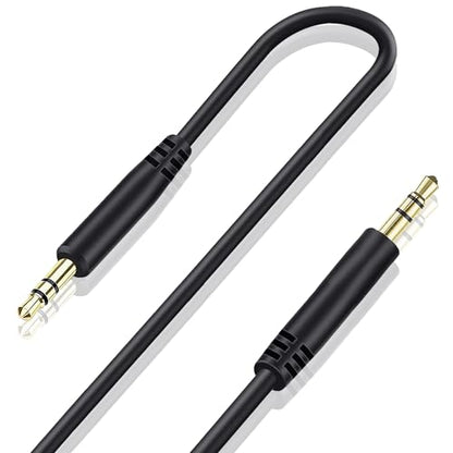 Beats Headphones Replacement Audio Cable Wire 3.5mm to 3.5mm (No Mic) - color: Black