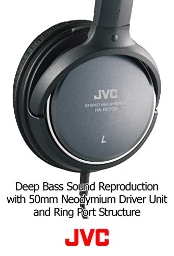 JVC HARX700 Precision Sound Full Size Headphones - Black