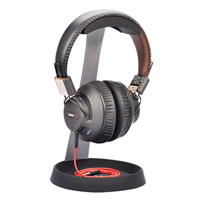 Avantree HS102 - Metal Headphone Stand with Cable Holder | Sturdy metal and silicone desktop stand keeps headphones secure while the.