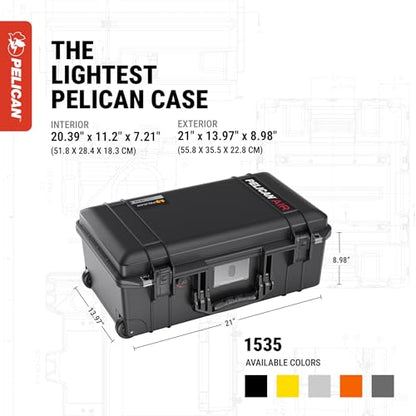 Pelican Air 1535 Case With Foam - Black - color: Black, size: With Foam
