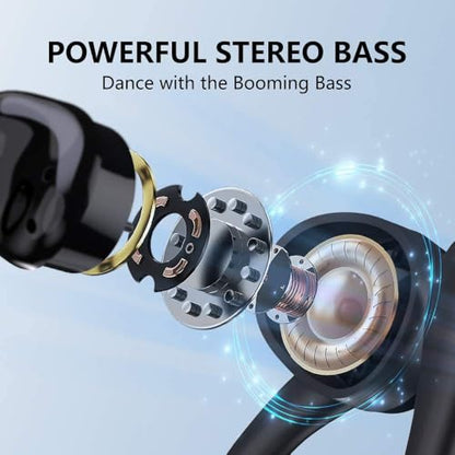 Wireless Earbuds Bluetooth 5.1 Headphones,Low- Latency Gaming in-Ear Headphones,CVC8.0+ENC Intelligent Noise Cancellation,42- Hour Playback Time with Charging Compartment,IPX7,HiFi Stereo